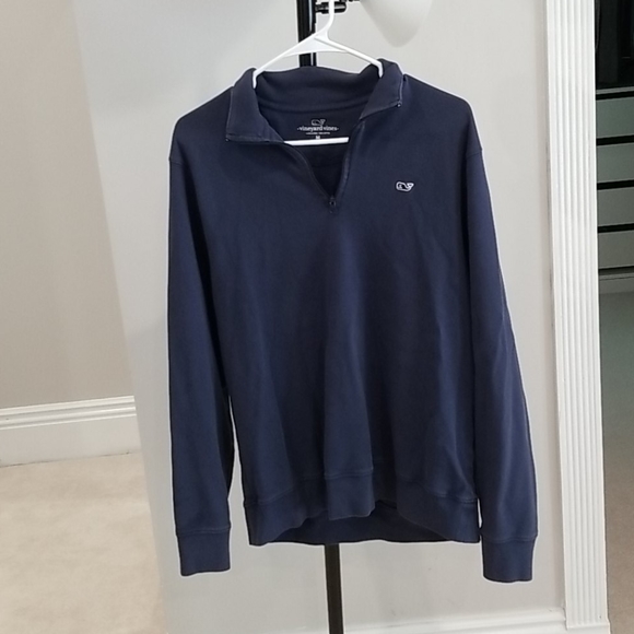 vineyard vines navy quarter zip